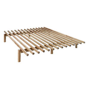 Cadru pat din lemn de pin Karup Design Pace Natural, 180 x 200 cm