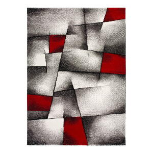 Covor Universal Malmo, 160 x 230 cm, roșu - gri