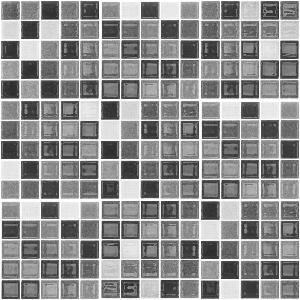 Set 9 autocolante de perete Ambiance Shade of Grey, 15 x 15 cm