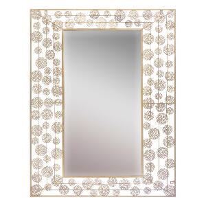 Oglindă de perete Mauro Ferretti Dish Glam, 85 x 110 cm, auriu
