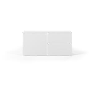 Comodă cu ușă și sertare TemaHome Join, alb, 120 x 54 cm