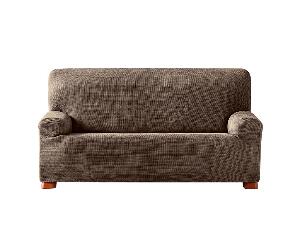 Husa elastica pentru canapea Aquiles Brown 140x45x50 cm - Eysa, Maro