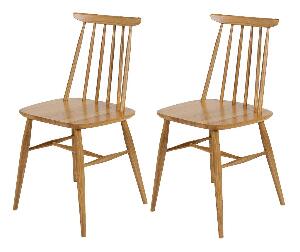 Set 2 scaune Aino Oak - Woodman, Crem,Maro