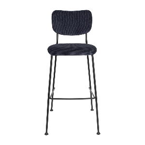 Set 2 scaune de bar Zuiver Benson, înălțime 102,2 cm, albastru închis