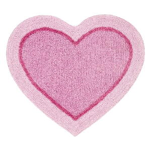 Covor pentru camera copiilor Catherine Lansfield Heart, 50 x 80 cm, roz