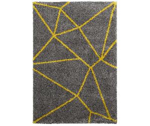 Covor Nomadic Grey Yellow 160x230 cm - Think Rugs, Gri & Argintiu