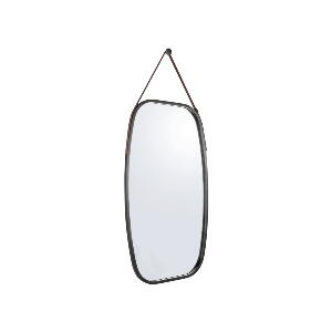Oglindă de perete cu ramă neagră PT LIVING Idylic, lungime 74 cm