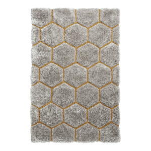 Covor Think Rugs Noble House, 120 x 170 cm, gri - galben