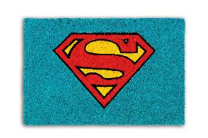 Covoras de intrare, din fibre de cocos si PVC, 40 x 60 cm, Superhero Superman
