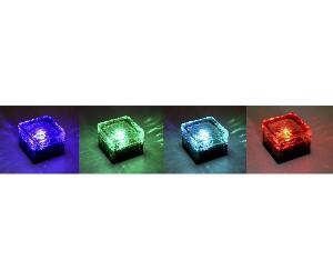 Set 4 lampi solare Ice Cube - Garden Pleasure, Multicolor
