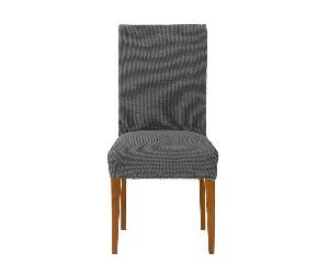 Husa elastica pentru scaun Cora Back Grey 40x40x40 cm - Eysa, Gri & Argintiu