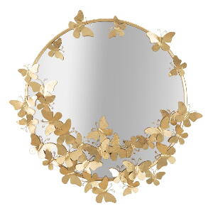 Oglindă de perete Mauro Ferretti Butterfly, ø 75 cm