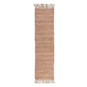 Covor din iută Flair Rugs Equinox, 60 x 230 cm, roz