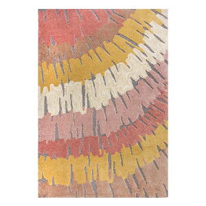Covor Flair Rugs Woodgrain, 160x230 cm, roz-galben