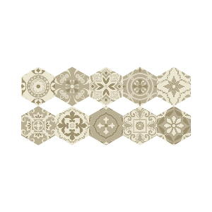 Set 10 autocolante de podea Ambiance Hexagons, 40 x 90 cm
