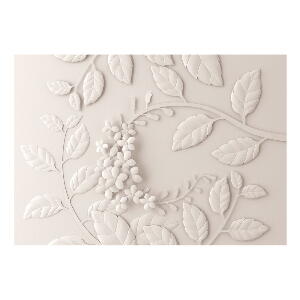 Tapet în format mare Artgeist Cream Paper Flowers, 400 x 280 cm